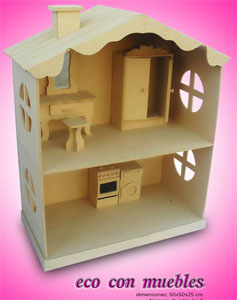 casas de cartón para barbies